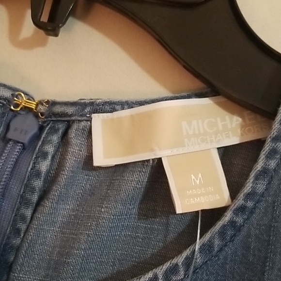 NWT MICHAEL Michael Kors Blue Chambray Rom… - Picture 6 of 8